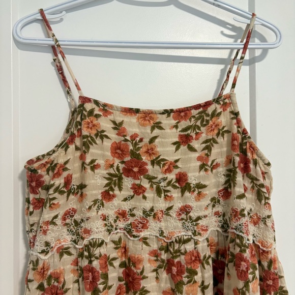 American Eagle Floral Print Summer Spring Short Mini Dress Women's Size Medium - Picture 4 of 11
